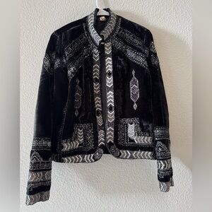 RAGA Black and Silver Embellished Jacket